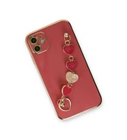 İphone 12 Kılıf Esila Silikon - Kırmızı