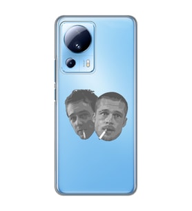 Xiaomi Mi 13 Lite Uyumlu Fight Club Desenli Şeffaf Telefon Kılıfı