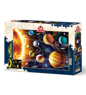 Art Puzzle Güneş Sistemi 1000 Parça Neon Puzzle 5012