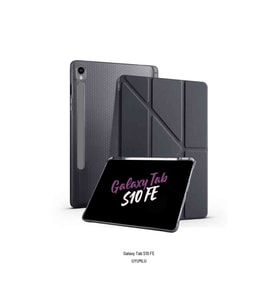 Galaxy Tab S10 FE 10.9 inç Uyumlu Kalem Bölmeli Katlanabilir Standlı Tri Folding Tablet Kılıfı