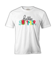 Hello Summer - Watermelon Beyaz Erkek Tshirt