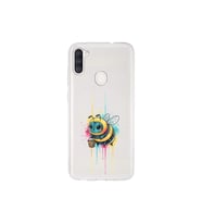 Samsung Galaxy A11 ile uyumlu Splash arı tasarımlı şeffaf silikon kılıf