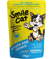 Smile Cat Pouch 85 gr Kedi Somonlu