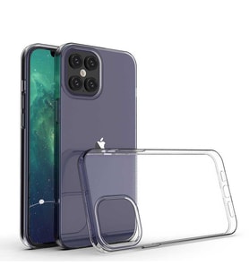 Apple iPhone 12 Pro Max Kılıf Şeffaf Silikon Hibrit Case (Renksiz)