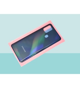 Samsung Galaxy A21S A217 Uyumlu Arka Kapak Batarya Kapağı - SİYAH