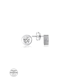 Swarovski Zirconia Kadın 0,28 Karat Tektaş Gümüş Küpe