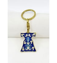 Lacivert Desenli Kaftan Metal Anahtarlık, Hediyelik Anahtarlık