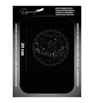Yıldız Haritası Astro-Chart Iron Press Tekstil Ütü İle Yapışan Transfer Baskı Kağıdı DTF BASKI