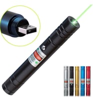 Fithome 100mw Desen Başlıklı Usb Şarjlı Yeşil Lazer Pointer