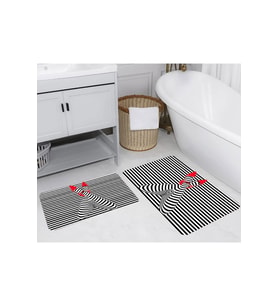 Eliana Home Baskılı 2'li Banyo Paspas Takımı RVG5232