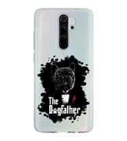 Xiaomi Redmi Note 8 Pro Uyumlu Kapak Dog Father Tasarımlı Şeffaf Silikon Kılıf