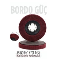 11 Cm Endüstriyel Aşındırıcı Keçe Disk – 22 Mm İç Çaplı Zımpara Fırçası 722478