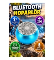Küçük ve Güçlü Bluetooth 5.0 Mini Hoparlör 10W Stereo Ses, 400mAh Pil ve Dahili Mikrofon