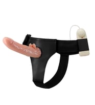 OdinsShop 20 cm Belden Bağlamalı Oynar Başlı Titreşimli İçi Dolu Strapon Penis