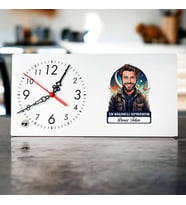 Kişiye Özel Hediye Karikatürlü En İyi Erkek Astronom Masa Saati