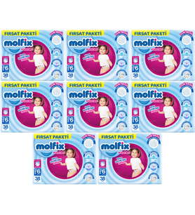 Molfix Külot Bebek Bezi Beden:6 (15+KG) Extra Large 304 Adet Dev Ekonomik Fırsat Pk