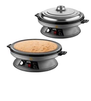 Katmer Yufka Sacı Termostatlı Standlı 3000W Emaye Kaplı Geniş Üst Yüzey 53Cm Genişlik