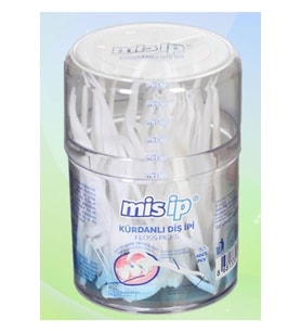 MİS KÜRDANLI DİŞ İPİ SİLİNDİR 50Lİ