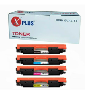 Xplus®  Laserjet 100 Color Mfp M175ANW Uyumlu 4 Renk Muadil Toner Seti CE310A-311A-312A-313A (Çok Renkli)