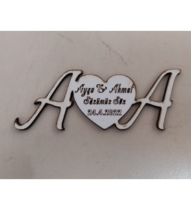 10 CM Magnet Söz Nişan Nikah Düğün 25 Adet
