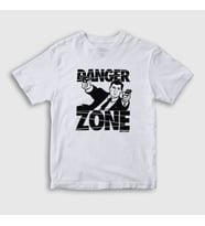 Presmono Unisex Çocuk Beyaz Danger Zone Sterling Archer T-Shirt 299490tt (Beyaz)