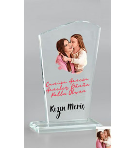 Gifttime Anneye Özel Hediye  Kristal Ödül