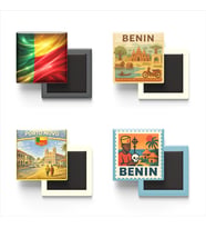 Buzdolap Magnetleri - Benin Porto-Novo - 4'lü Set Magneti