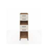 Kronos Dolap Tek Raflı 4 Çekmeceli 44x59x134 Çam-Aytaşı