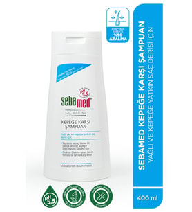 SEBAMED KEPEK KARŞITI PİROKTON OLAMİN İÇERİKLİ YAĞLANMA ÖNLEYİCİ ETKİLİ ŞAMPUAN 400 ML