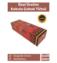 Özel Üretim Dinginlik Veren Meditasyon Çakra Enerji Rahatlatıcı Kokulu Çubuk Tütsü 6 x 20 Adet