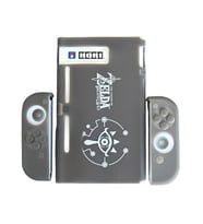 Switch Silikon Kılıf Joy-con Koruyucu Kılıf Zelda Desenli Gri (Çok Renkli)