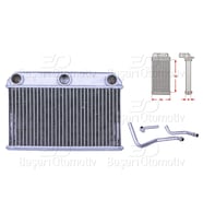 BMW X5 2015-2018 Kalorifer Radyatörü Brazing 131X260 MM 64116968204 Wisco