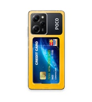 Poco X5 5G Kılıf Kart Şeffaf Silikon - Şeffaf