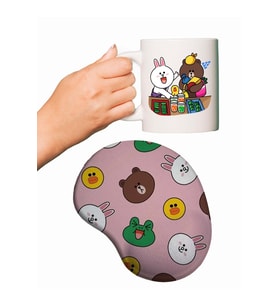 Brown & Friends Baskılı Mouse Pad + Kupa