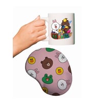 Brown & Friends Baskılı Mouse Pad + Kupa