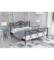 GM 301 GOLD ÇİFT KİŞİLİK METAL KARYOLA SİYAH 150X200