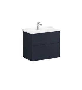 VitrA Root Classic Lavabo Dolabı  80cm  2 Çekmeceli Mat Lacivert 68874