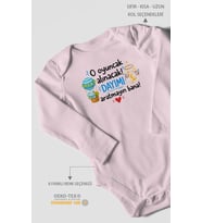 Dayıya Özel Uzun Kollu Bebek Body %100 Pamuk
