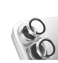 Apple iPhone 16 Uyumlu Zore Mikro Kamera Lens Koruyucu (Gümüş)