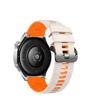 Uray store Apple Watch Ultra 49mm Minoc Kordon - Beyaz-Turuncu