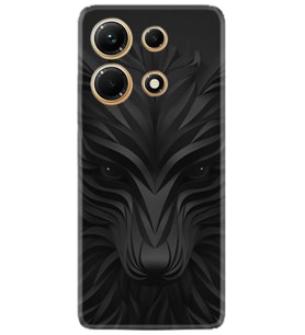 Infınix Note 30 Kılıf Resimli Desenli Baskılı Silikon Black Fox 1325