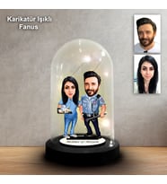 KİŞİYE ÖZEL POLİS TASARIMLI IŞIKLI KARİKATÜR FANUS BİBLO FN195