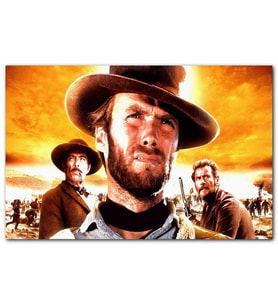 Cakatablo Clint Eastwood İyi Kötü Çirkin MDF Tablo