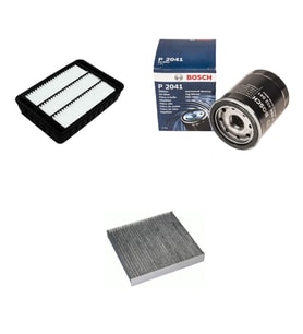 Bosch Filtre Bakım Seti Mitsubishi Lancer 1.6 Benzin 2010-2012 Hava + Yağ f. + Polen Filtre Sardes