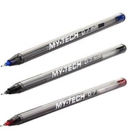 Tükenmez Kalem Mavi Siyah 3 Renkli Paket Kırmızı 0.7mm Pensan My-Tech Tükenmez Kalem 0.7mm Pensan 2240 (Karışık)