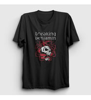 Presmono Unisex Siyah Snake Breaking Benjamin T-Shirt 388171tt