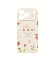 iPhone 17 Pro Vorian İnce Kamera Korumalı Mika Kılıf Slow Summer Days