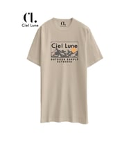 Nevermind Unisex Ciel Lune Oversize Tshirt (Bej)