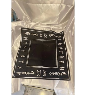 Tarot Örtüsü Sunak Run Taşları Örtüsü Sunak Nordic Runes Örtüsü Sunağı El İşi Ouija