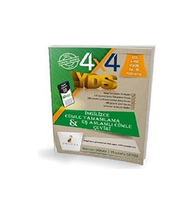 Pelikan 4X4 Yds Cümle Tamamlama Çeviri Ve Eş Anlamlı Cümle 1. Kitap (Krem)